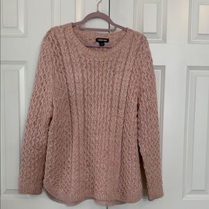 Lands' End Blush Cable Knit Sweater for Women